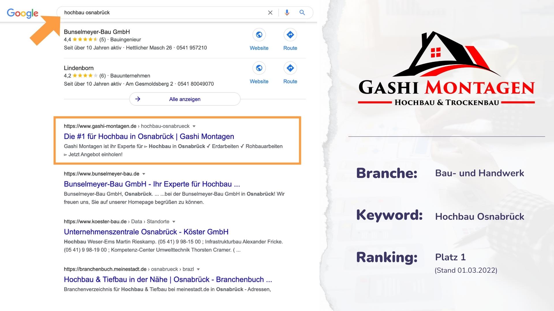 Google Ranking SEO Agentur Osnabrück
